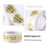 jojofuny Heart Shape Golden Thank You Stickers Roll Creative Baking