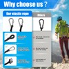 24 Inch Bungee Cord with Stainless Steel Screw Locking Carabiners,