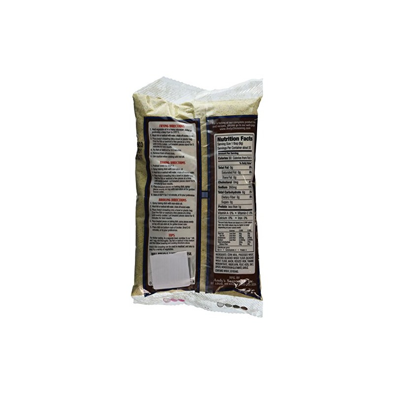 Andys Seasoning Yellow Fish Breading 10oz(Pack of 3)