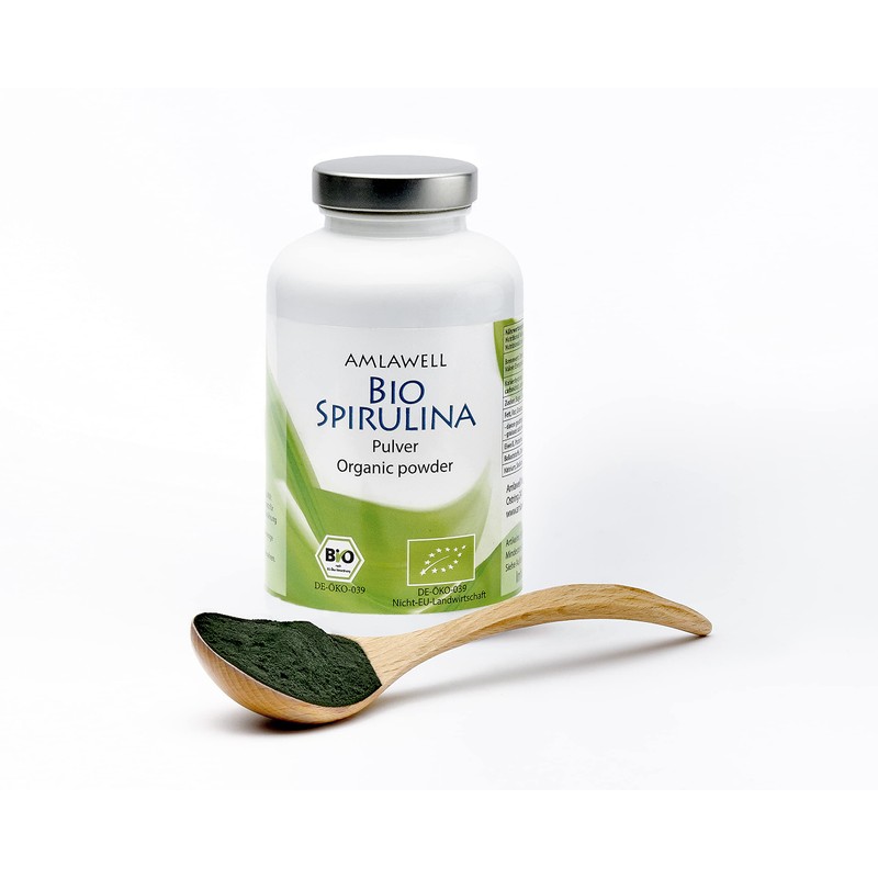 Amlawell Certified Organic Spirulina Powder 250g/DE 039