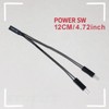 4PCS 2 Pins Single Female to Dual Male Jumper Splitter