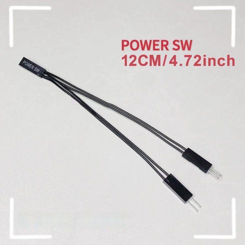 4PCS 2 Pins Single Female to Dual Male Jumper Splitter