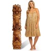 3Pcs 20 in Large Tiki Mask Cardboard Cutouts Plastic Standup