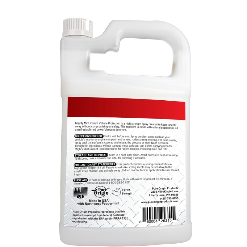 Mighty Mint Gallon (128 oz) Rodent Repellent Spray for Vehicle