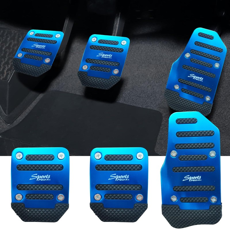 Flygun Pack-3 Car Non-Slip Pedal Pads Set, Accelerator Pedal Covers,