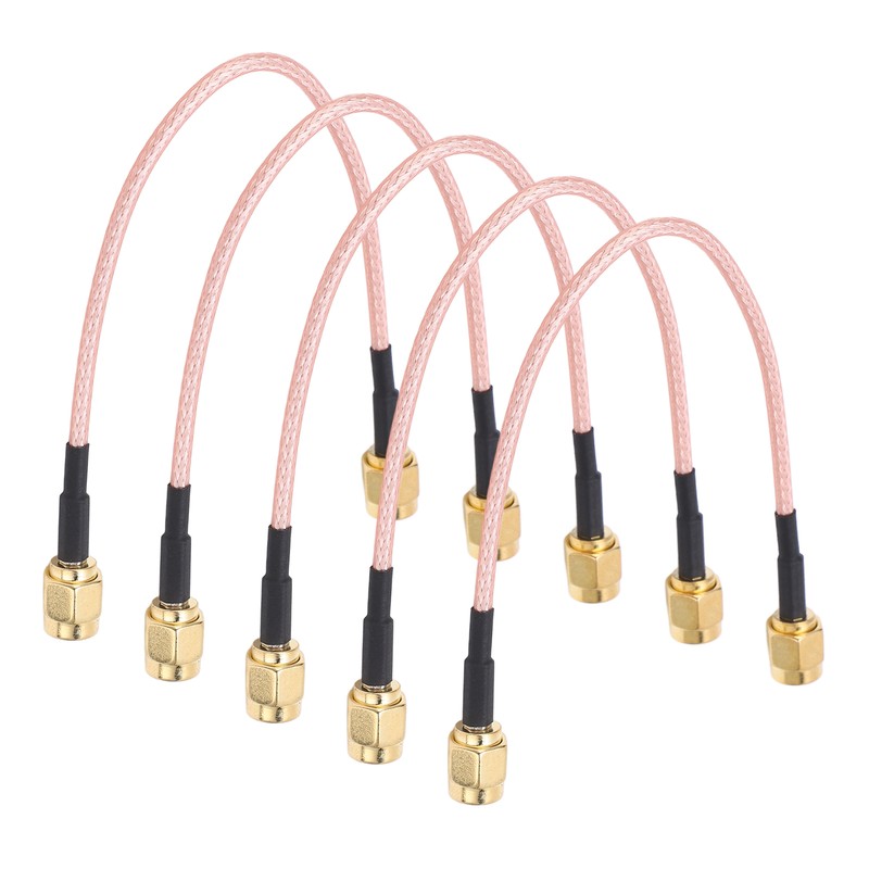 5Pcs RF Coaxial Cable SMA-J to SMA-J Audio Connector 2