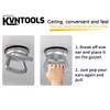 KVNTOOLS 260 lbs Dent Puller Suction Cup,Aluminum Dent Puller/Tile Suction