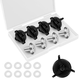 Pack of 8 Motorcycle Helmet Screws, Helmet Visor Screws, Motorcycle Helmet Accessories with 8 Rubber Washers