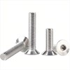 #6-32x7/8 Flat Head Socket Cap Screws Countersunk Bolts, Allen Socket