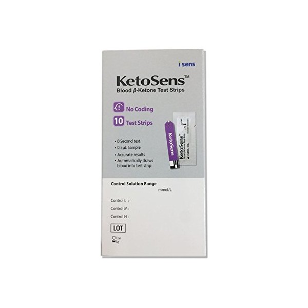 KetoSens 10 Blood Ketone Test Strips