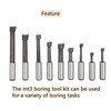 GXYWADY 2 Inch Boring Head and MT3 Bar Tool Set