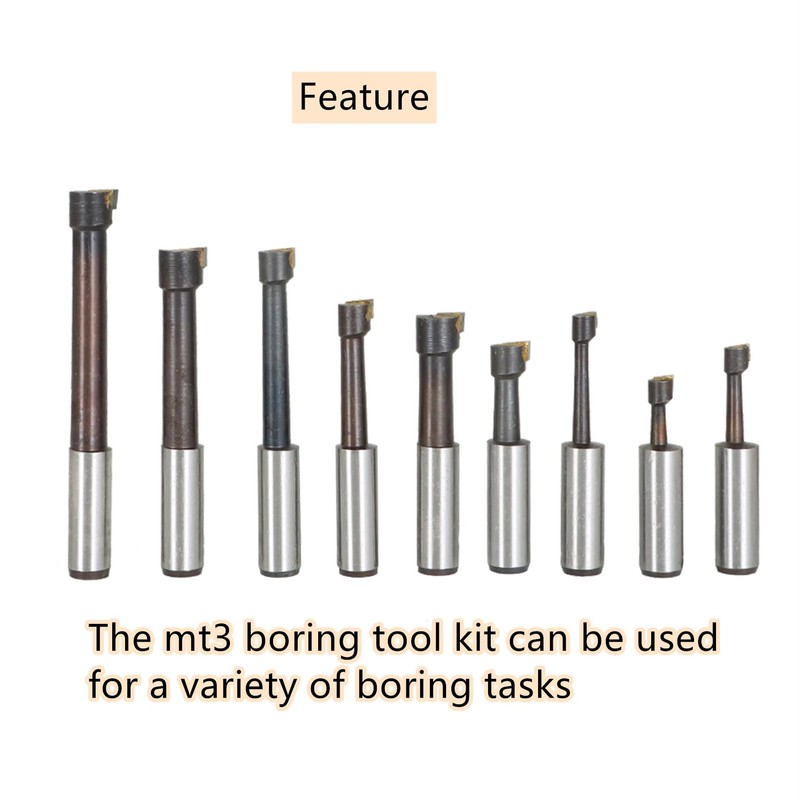 GXYWADY 2 Inch Boring Head and MT3 Bar Tool Set