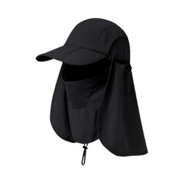 Palumbine Outdoor Cap, Hat, Sunshade, Men's, 360° UV Protection Hat, 3-Way UV and Pollen Protection, Foldable, Portable, Portable, Sports, Mountain Climbing, Farm Work, Gardening, Running, Fishing