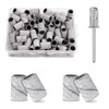 Henyall 180 Grit Sanding Bands Nail Drill 100Pcs,Sanding Band Nail