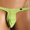 Faringoto Mens Mesh Thong G-string Micro Thong Bikini Briefs, Bright