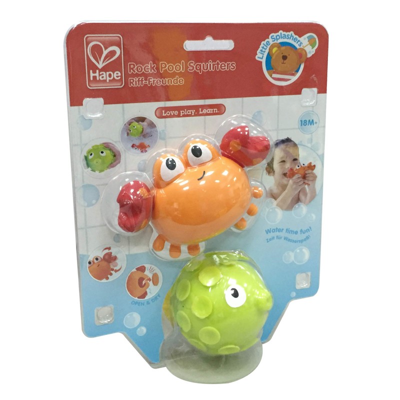 Hape E0208 Rock Pool Squirters Toy, Multi-Colour, One Size