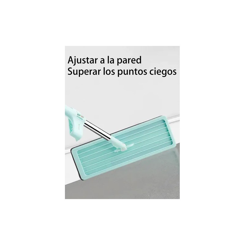 Trapeador Microfibra Fregona Plana Limpieza Total Mop