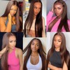20/20/20 inch Brown Bundles Straight Human Hair Color 4 Chocolate