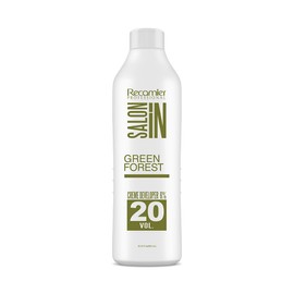 Recamier Professional Salon In Green Forest Creme Developer for Hair Coloring 6%-20 Vol. 30.4 fl.oz.
