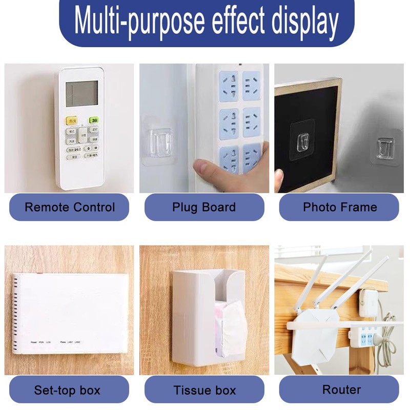 YSKmanhuo Double Sided Adhesive Wall Hooks 20 Pairs Self Adhesive