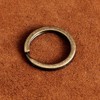 BRASS STORE Carabiner Key Chain with Antique Double Ring (Bronze)