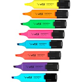 12PA 8 Chisel Tipped Highlighters
