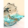 JinShiY Glass Conch Shell, Blown Glass Conch, Hand Blown Seashell