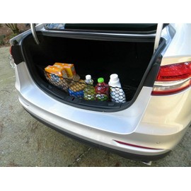 EACCESSORIES EA Trunk Organizer for Ford Fusion 2013-2020 – Mesh Car Trunk Organizer – Cargo Net for Coupe, Sedans – Nylon Mesh Netting – Compatible with Ford Fusion 2013-2020