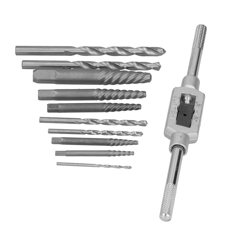 11Pcs Headless Screw Extractor Set Woodwork Easy Out Damaged Drill