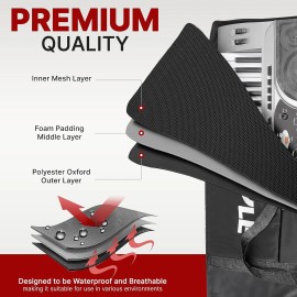 Pyle Portable 61-Key Keyboard Case Bag - Water Resistant Protection