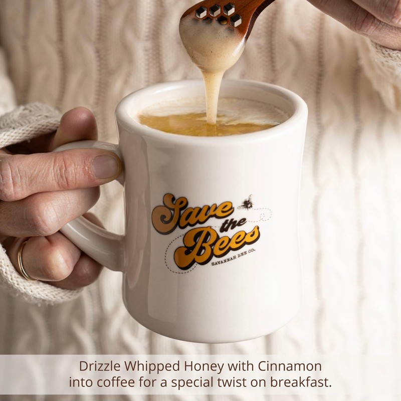 Savannah Bee Company Whipped Honey - All Natural Spreadable Honey