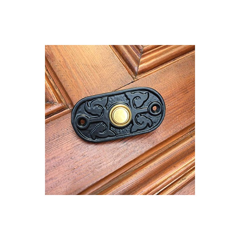 Antikas - Bell in Black - Modern Doorbell Front Door
