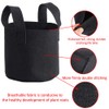 Mintice 5x7 Gallon Brown Breathable Planter Bags for Vegetables and