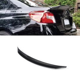 Hyorabyn Carbon Fiber Color Rear Trunk Spoiler Wing Lip for Subaru WRX STI/Impreza WRX 2015-2021 Trunk Tail Duck Bill Lid ABS Car Accessories