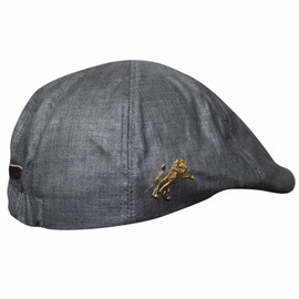 GIFTS 4 ALL New Millwall Flat Cap, Mens Millwall Lions Flat Cap, Millwall Denim Style Flat Cap