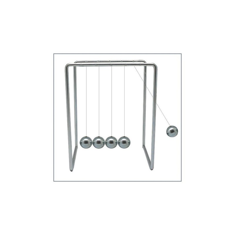 Small Silver Newtons Cradle