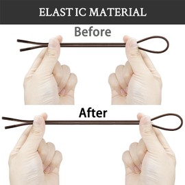 Endoto 2 Pairs Shoelaces for Hey Dude Elastic Strings Replacement Laces Shoes(Color:Chocolate,Size:14Inch)