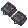 2pcs Animal Repeller Red LED Strobe Lights Waterproof Design Solar