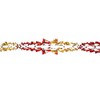 Davies Red/Gold Christmas 2 Tone Foil Ceiling Decorations - 15cm