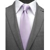 ZENXUS Extra Long Solid Tie for Men Big and Tall,