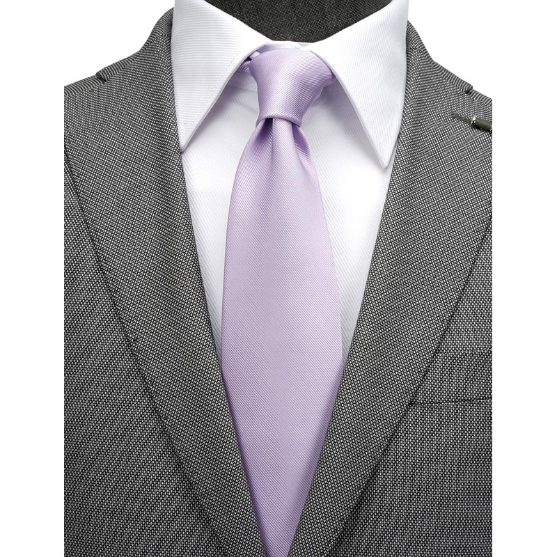 ZENXUS Extra Long Solid Tie for Men Big and Tall,