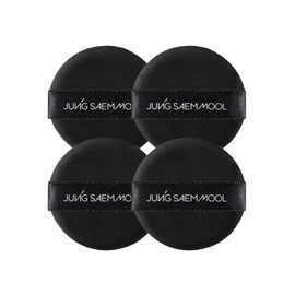 JUNG SAEM MOOL Cushion Puff (4pc) Natural Cover Puff for Smooth Fitting with The Round Shape 2.1 Inch