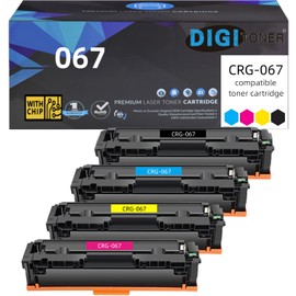 067 Compatible Toner Cartridge Set Replacement for Canon 067 067H 5102C001 5101C001 5100C001 5099C001 Toner for MF656Cdw MF654Cdw MF653Cdw LBP632Cdw Printer CRG-067 CRG-067H (4 Pack-BCMY)