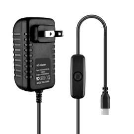 FITE ON 5V 3A USB-C Type-C AC Adapter Charger Compatible with Kindle Paperwhite Signature Edition 11th Gen 2021 with ON/Off Switch Power Sypply Cord Mains PSU