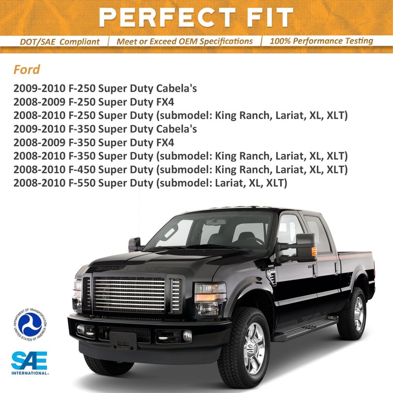 WEELMOTO For 2008-2010 Ford F250 F350 F450 F550 Super Duty