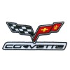 CORVETTE RACING  EMBROIDERED 4 INCH IRON ON SEW ON PATCH BY MILTACUSA