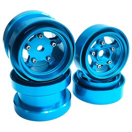 OPTION No.1 ALS005 Aluminum Wheel Set for Grasshopper Hornet (1 Car / Light Blue)