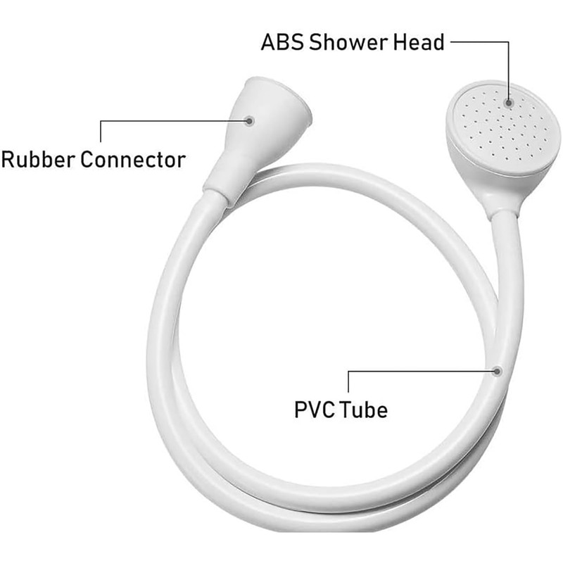 Portable Rubber Tube Nozzle,Quick Contact,Easy to Use,Hand Shower,Suitable for Pet