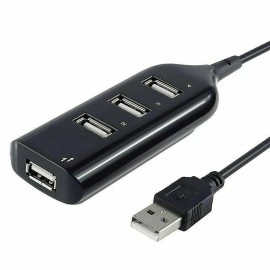 Unbranded Black USB 2.0 Hi-Speed 4-Port Splitter Hub For PC Notebook High Speed Computer