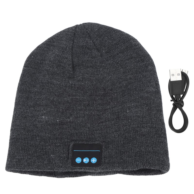 Wireless Bluetooth Beanie Hat Music Headphones Earphone Smart Soft Warm